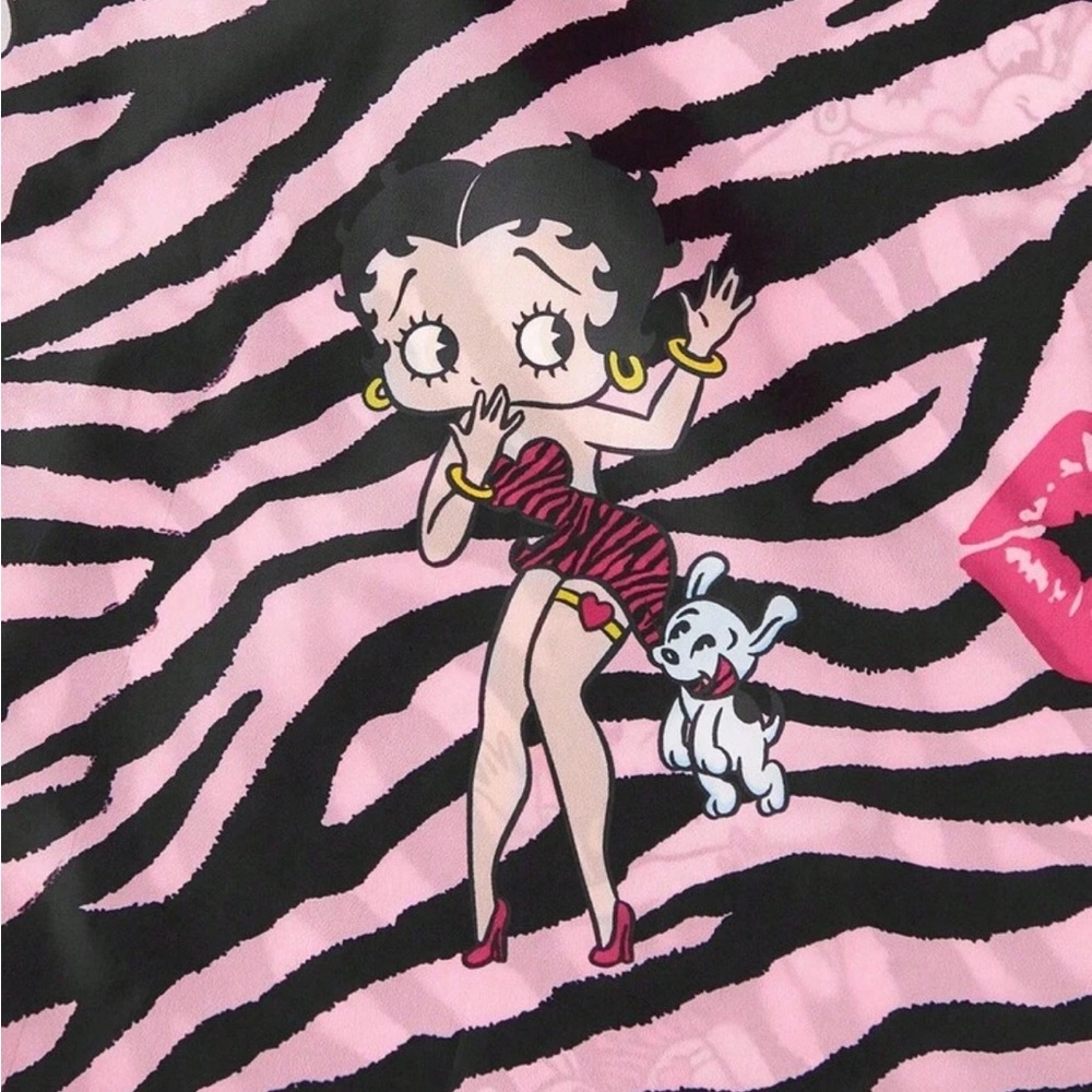 Betty Boop Pink & Black Oversized Tote Bag NEW 🏷️ - Picture 2 of 5
